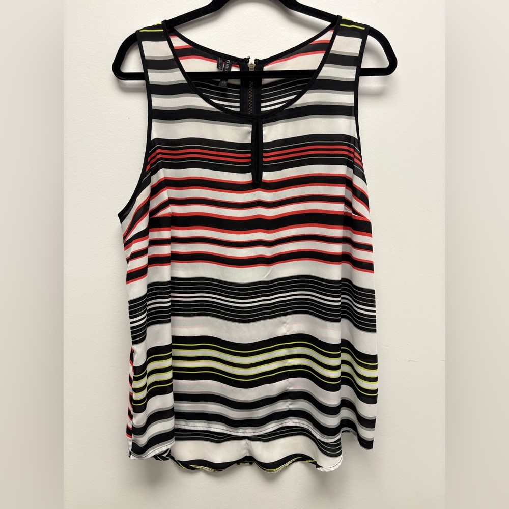 Maurices Multicolor Striped Tank Top. T15